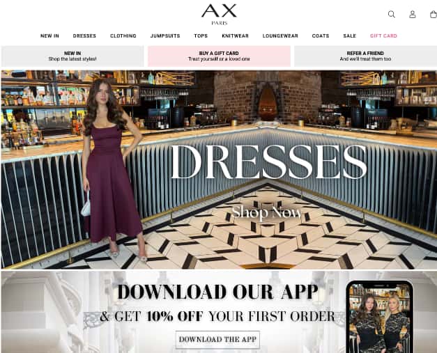 AX Paris back office screenshot