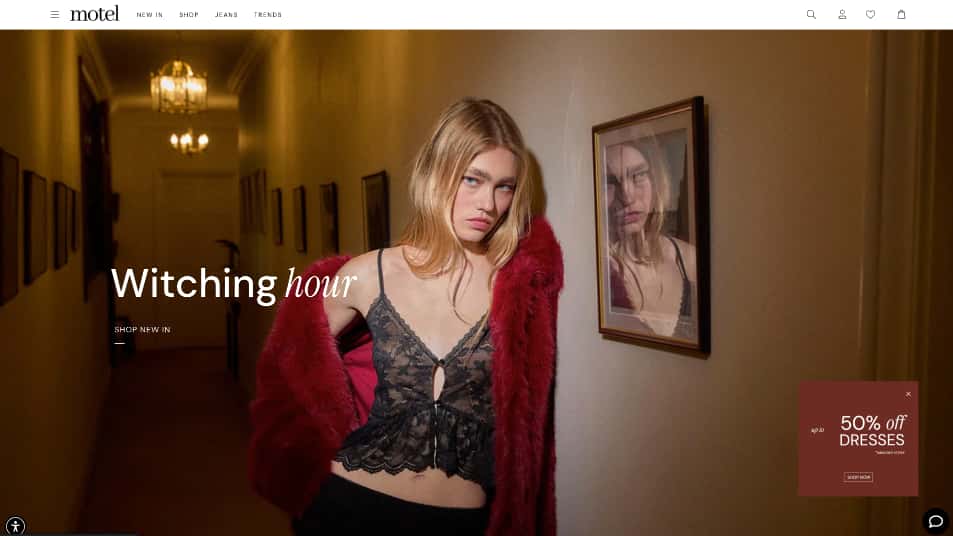 Motel Rocks backend screenshot