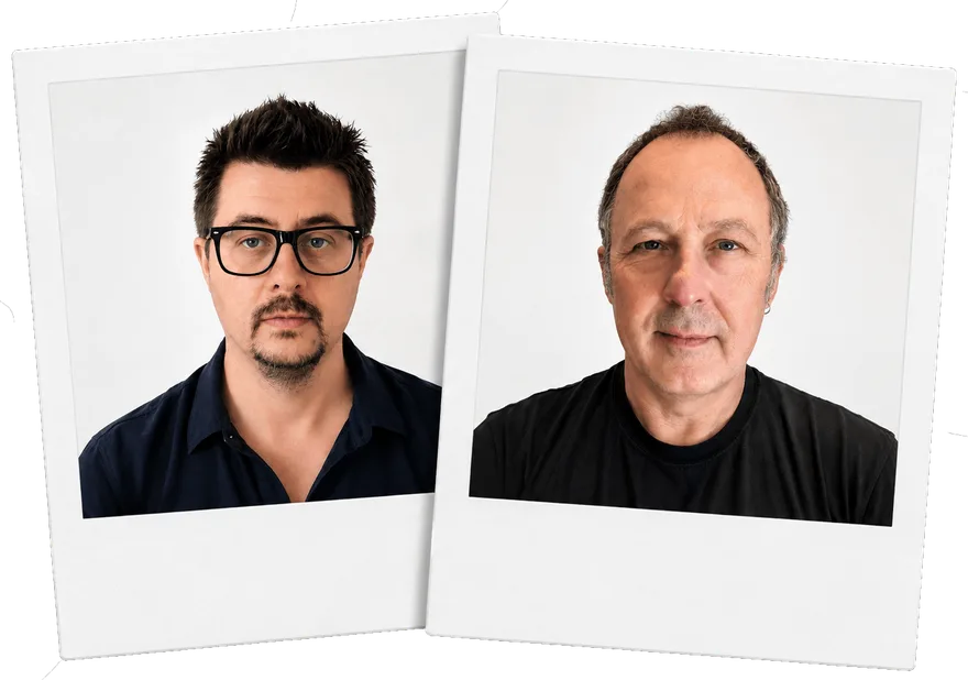 Photos of Rob and Jason, who run Dev Partners